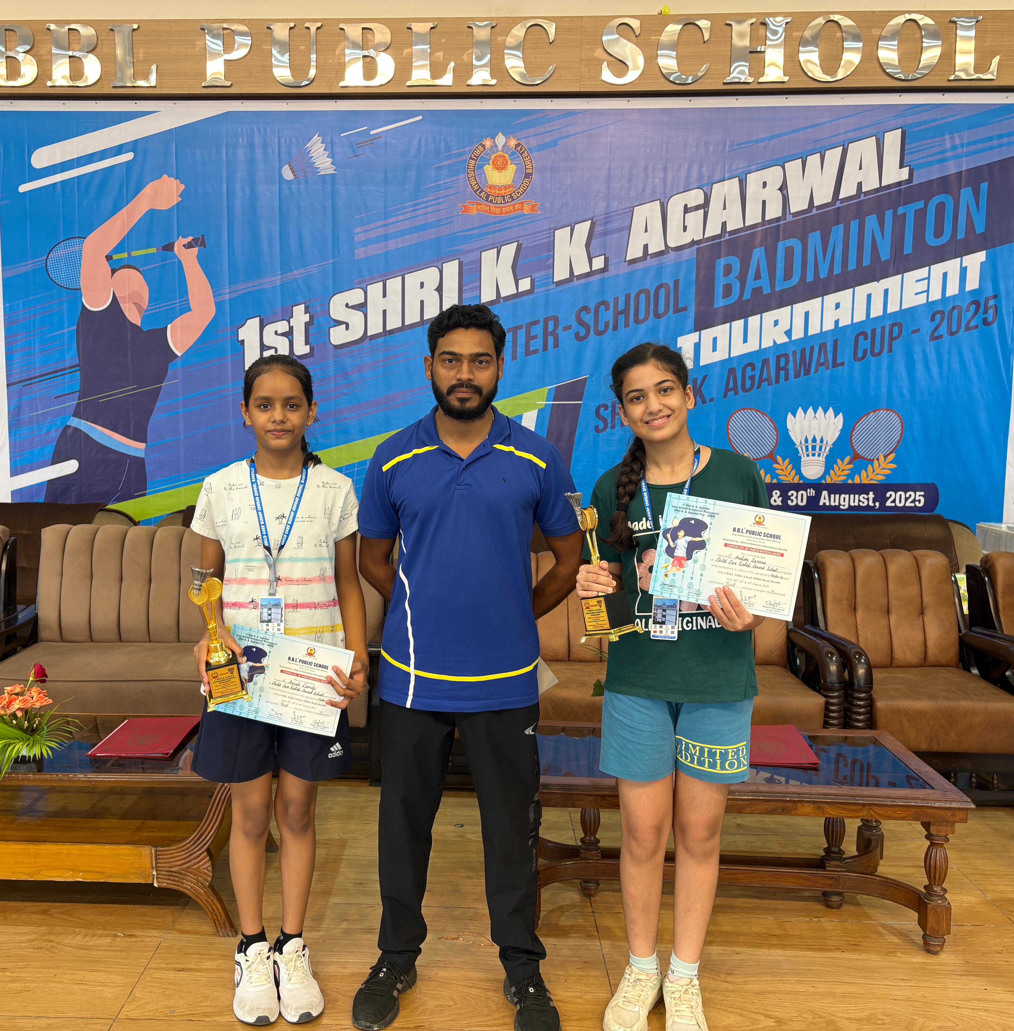 DOUBLES BADMINTON WINNERS